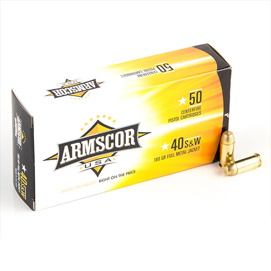 ARMSCOR AMMO 40SW 180GR FMJ 50/20 (1000 PALLET) - Sale